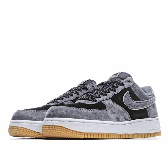 Nike Air Force 1 07 Low Black Gray Running Shoes AQ8741 901 Unisex Snakers 