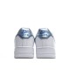 Nike Air Force 1 07 Low Trainers in White Blue 314219-131 Unisex Casual Shoes