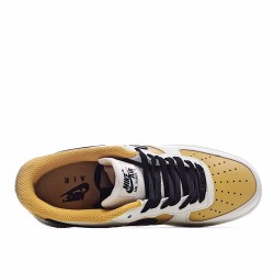 Nike Air Force 1 07 Low Yellow Black Beige AQ4134-604 Unisex Casual Shoes