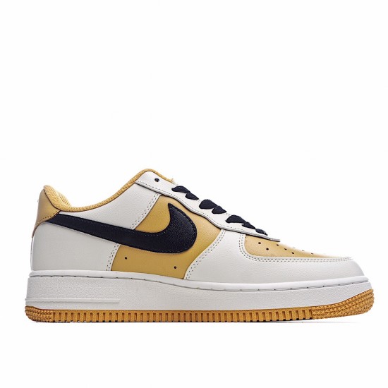 Nike Air Force 1 07 Low Yellow Black Beige AQ4134-604 Unisex Casual Shoes