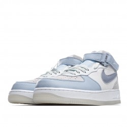 Nike Air Force 1 07 Mid Light Armoury Blue AO2425-500 Unisex Casual Shoes