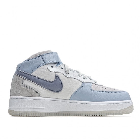 Nike Air Force 1 07 Mid Light Armoury Blue AO2425-500 Unisex Casual Shoes