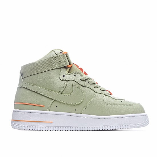 Nike Air Force 1 High Green Orange Running Shoes CJ1385 300 AF1 Unisex 