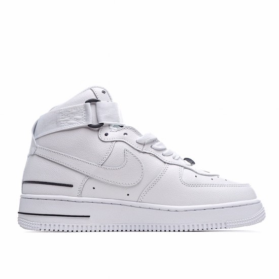 Nike Air Force 1 High White Black Running Shoes CJ1385 100 AF1 Unisex 