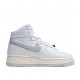 Nike Air Force 1 High White Silver Premium Toll Free CU1414-100 Unisex Casual Shoes