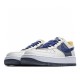 Nike Air Force 1 Low 07 Blue Grey Yellow CK7214-101 Mens Casual Shoes