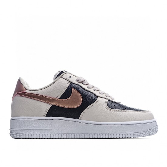Nike Air Force 1 Low Beige Gold Black DB5080-200 Unisex Casual Shoes
