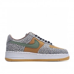 Nike Air Force 1 Low Brown Black Green CD2563-002 Unisex Casual Shoes