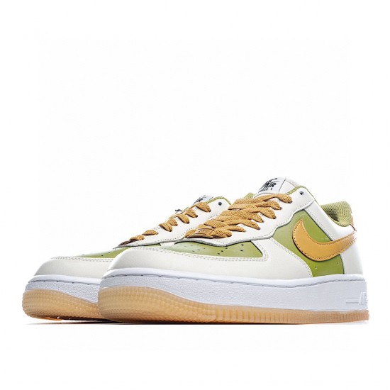 Nike Air Force 1 Low Green Yellow Beige DC1403-100 Unisex Casual Shoes