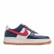 Nike Air Force 1 Low Red Beige Deep Blue AQ4134-402 Mens Casual Shoes