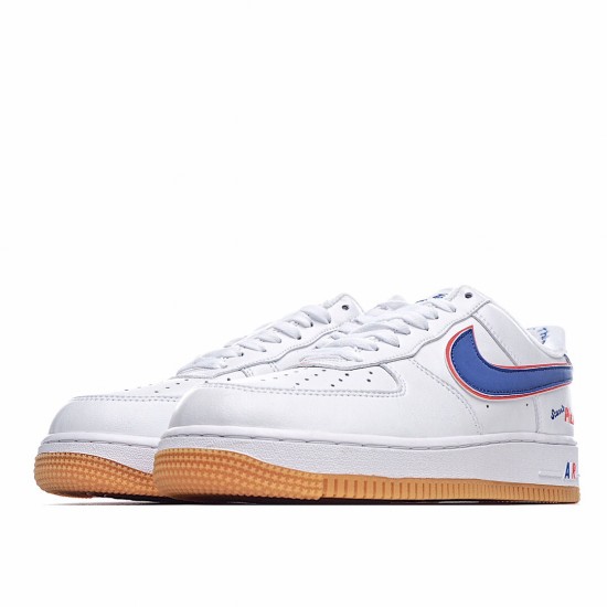 Nike Air Force 1 Low Scarr S Pizza White Blue CN3244-100 Unisex Running Shoes