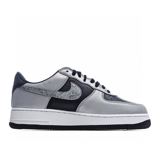 Nike Air Force 1 Low Silver Black 3M DJ6033-001 Unisex Casual Shoes