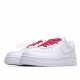 Nike Air Force 1 Low Supreme White Red CU9225-100 Unisex Casual Shoes