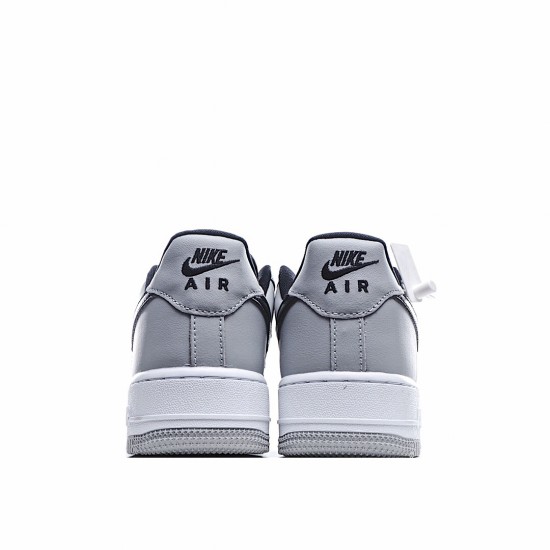 Nike Air Force 1 Low Unisex 554724 091 White Gray Black Running Shoes 