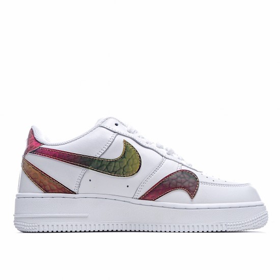 Nike Air Force 1 Low Unisex CK7214 101 White Multi Running Shoes 