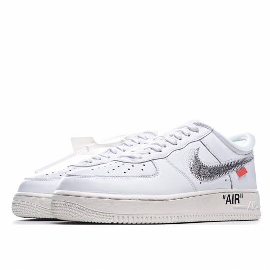 Nike Air Force 1 Low Virgil Abloh Off-White AO4297-100 Unisex Casual Shoes