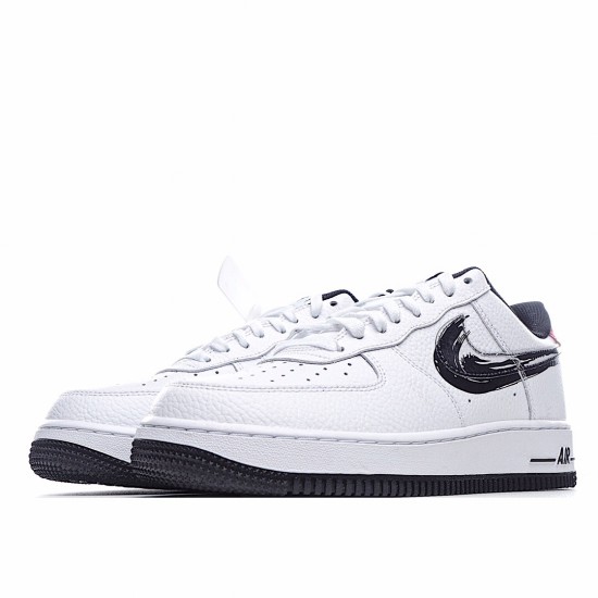 Nike Air Force 1 Low White Black Red Running Shoes DA4657 100 Unisex 