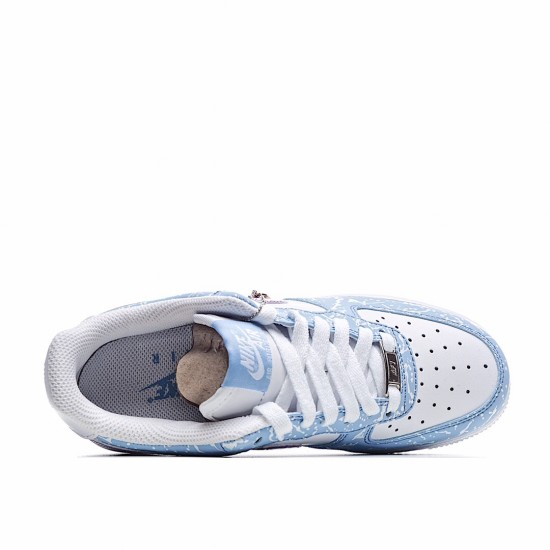 Nike Air Force 1 Low White Blue CZ6928-100 Womens Casual Shoes