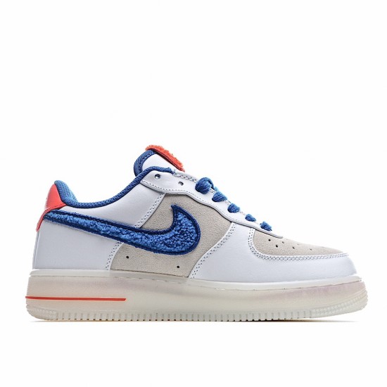Nike Air Force 1 Low White Blue Red Running Shoes 318988 110 AF1 Unisex 
