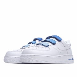 Nike Air Force 1 Low White Blue Running Shoes 898866 008 Unisex 