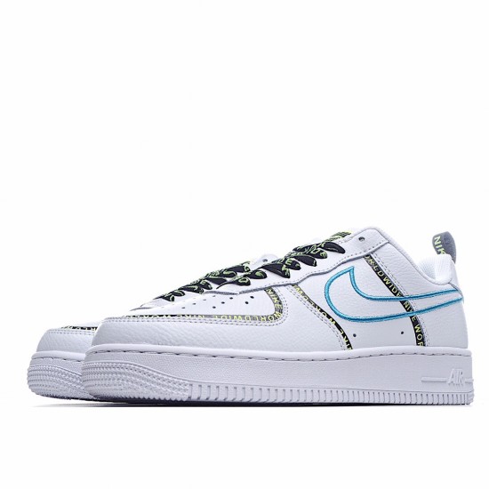 Nike Air Force 1 Low White Blue Running Shoes CK7213 100 Unisex 