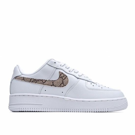 Nike Air Force 1 Low White Brown Running Shoes AO9381 100 AF1 Unisex 
