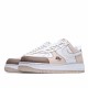 Nike Air Force 1 Low White Brown Running Shoes CV3039 101 AF1 Unisex 