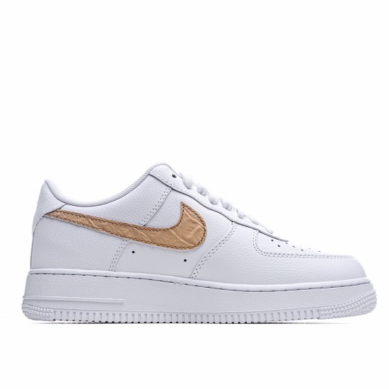 Nike Air Force 1 Low White Brown Running Shoes CW7567 101 AF1 Unisex 