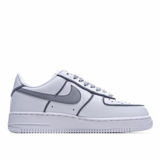 Nike Air Force 1 Low White Gray Running Shoes AO9296 002 AF1 Unisex 