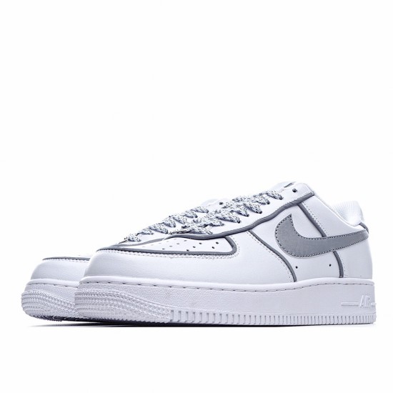 Nike Air Force 1 Low White Gray Running Shoes AO9296 002 AF1 Unisex 