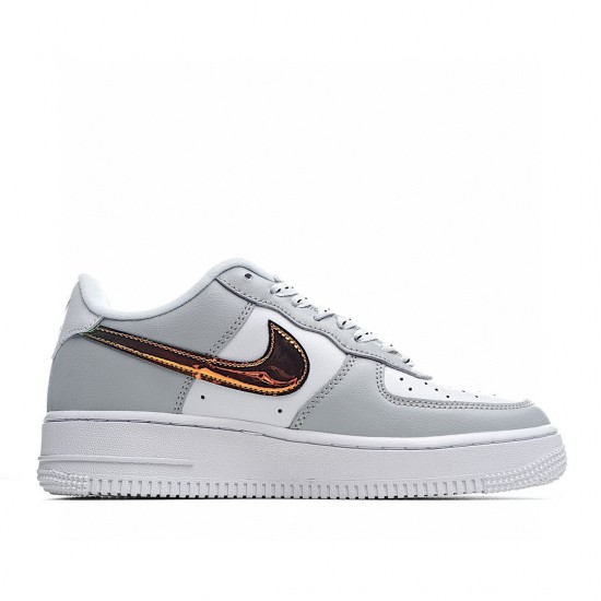 Nike Air Force 1 Low White Grey Gold DC9029-100 Mens Casual Shoes