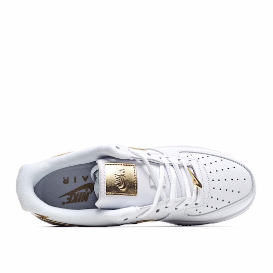 Nike Air Force 1 Low White Metallic Gold DC2181-100 Unisex Casual Shoes