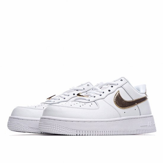 Nike Air Force 1 Low White Metallic Gold DC2181-100 Unisex Casual Shoes