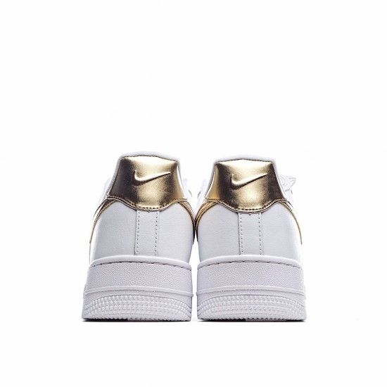 Nike Air Force 1 Low White Metallic Gold DC2181-100 Unisex Casual Shoes