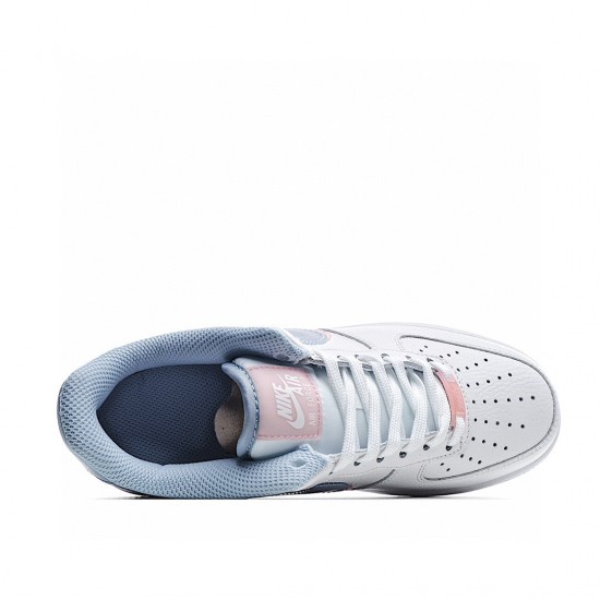 Nike Air Force 1 Low White Pink Blue CW1574-100 Womens Casual Shoes