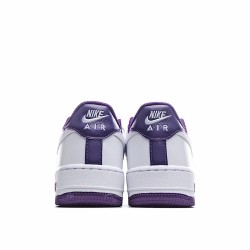 Nike Air Force 1 Low White Purple Running Shoes CJ1380 100 Unisex AF1 