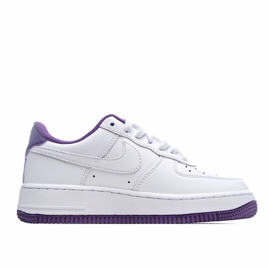 Nike Air Force 1 Low White Purple Running Shoes CJ1380 100 Unisex AF1 