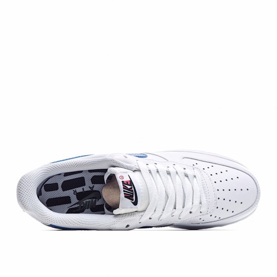 Nike Air Force 1 Low White Red Blue BQ2241-844 Unisex Casual Shoes