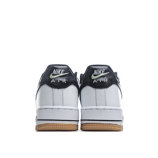 Nike Air Force 1 Low White Ripstop Camo Black Gum AZ7891-100 Unisex Casual Shoes