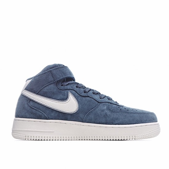 Nike Air Force 1 Mid 07 Blue White Running Shoes AA1118 007 Unisex AF1 