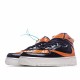 Nike Air Force 1 Mid Black Orange Running Shoes 804609 188 AF1 Unisex 