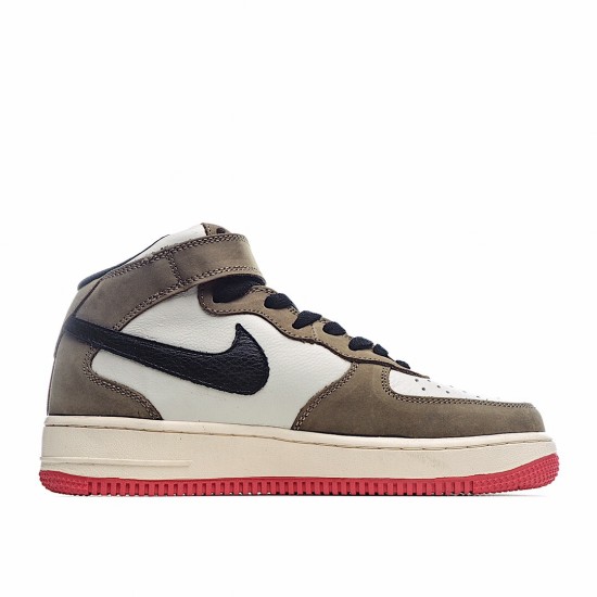 Nike Air Force 1 Mid Brown Beige 804609-159 Unisex Casual Shoes