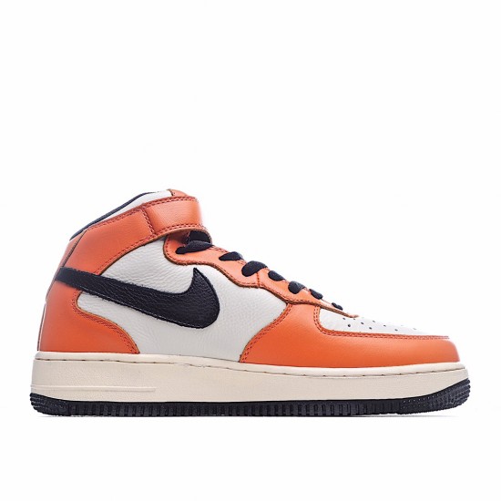 Nike Air Force 1 Mid Orange Beige Running Shoes 804609 158 AF1 Unisex 