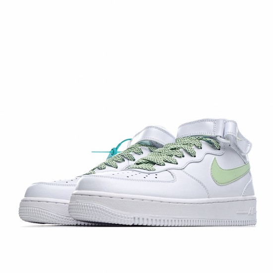 Nike Air Force 1 Mid White Green 366731-910 Unisex Casual Shoes