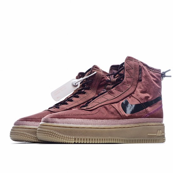 Nike Air Force 1 Shell WMNS Running Shoes BQ6096 200 Red Brown Womens AF1 