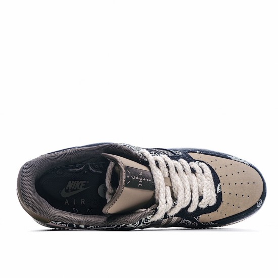 Nike Air Force 1 x Travis Scott TS Blue Brown AA1117 508 Unisex Casual Shoes