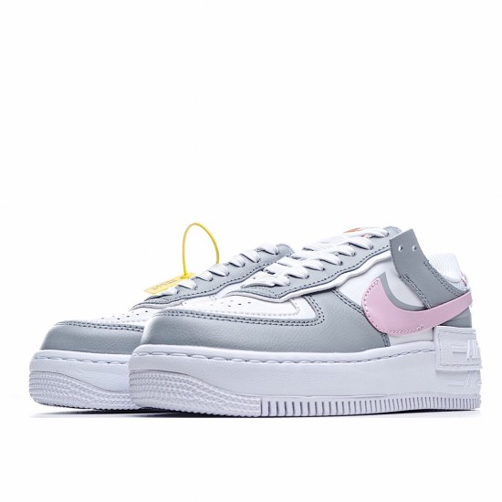 Nike WMNS Air Force 1 Shadow Gray Pink CZ0370 100 AF1 Womens Running Shoes 