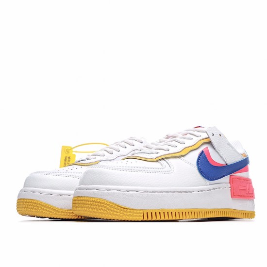 Nike WMNS Air Force 1 Shadow White Blue Red Running Shoes CI0919 105 Womens 
