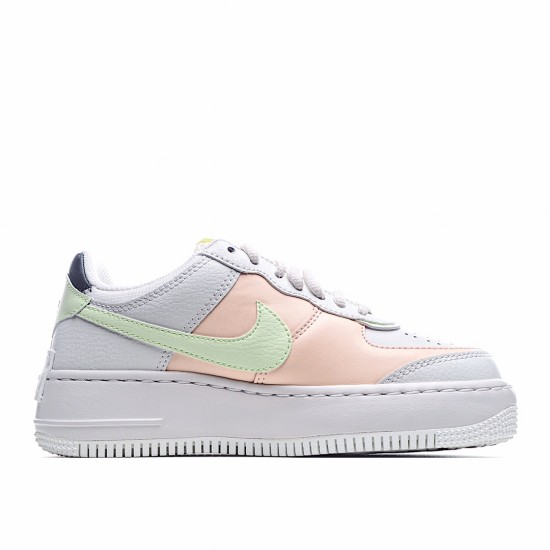 Nike WMNS Air Force 1 Shadow White Green Pink CI0919 107 AF1 Womens Running Shoes 