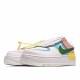 Nike WMNS Air Force 1 Shadow Womens CW2630 101 White Green Brown Yellow Running Shoes 